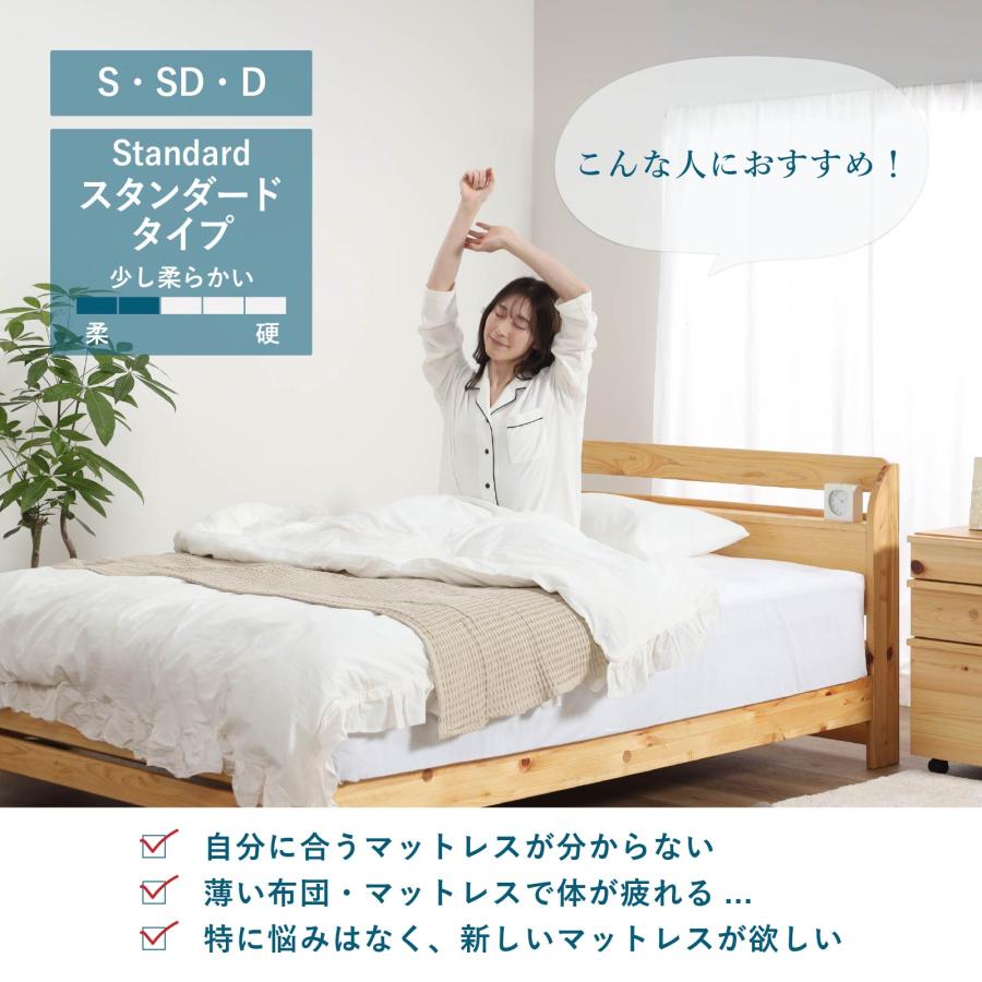マットレス シングル ポケットコイル スリム sleam 高密度 25cmコイル 体圧分散 通気性抜群 圧縮梱包 硬め 抗菌 防臭 防ダニ 送料無料 厚め 高級