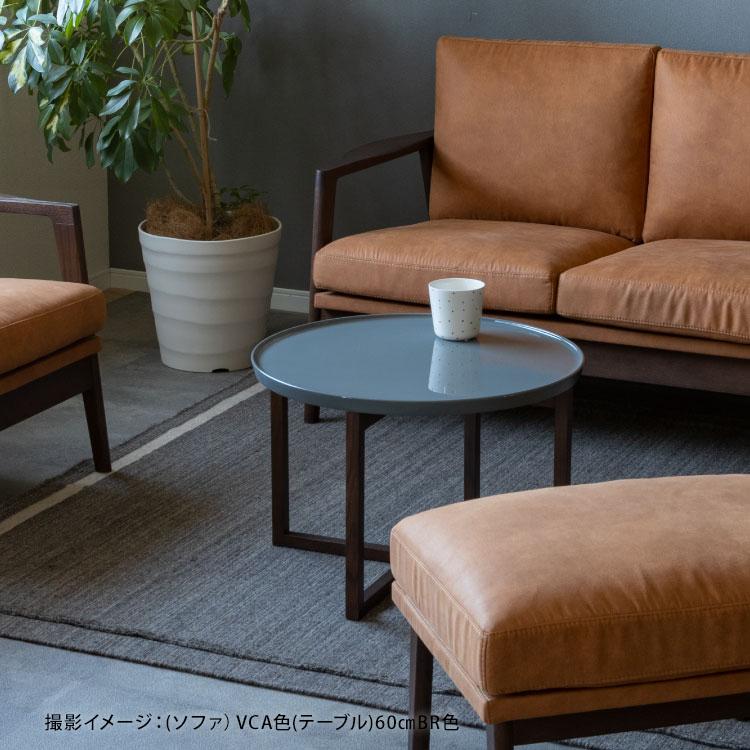 センターテーブル 丸 おしゃれ 高級感 鏡面 幅60 天然木 レッドオーク 無垢材 ブラウン 高級 レトロ ラウンドテーブル 木製_9