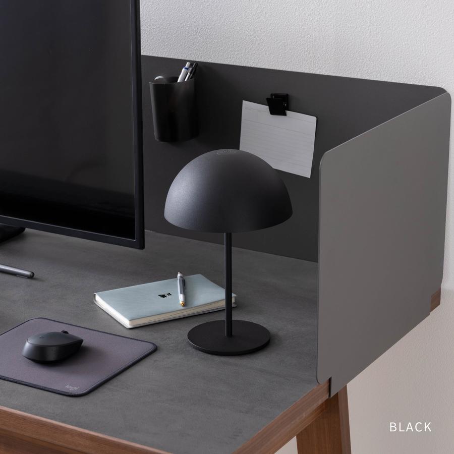 テーブルランプ コードレス 充電式 LED 無段階調光 卓上ライト 間接照明 ドーム型 おしゃれ シンプル ブラック ホワイト 丸 円形 調光 メモリー機能 | tac INTERIOR | 16