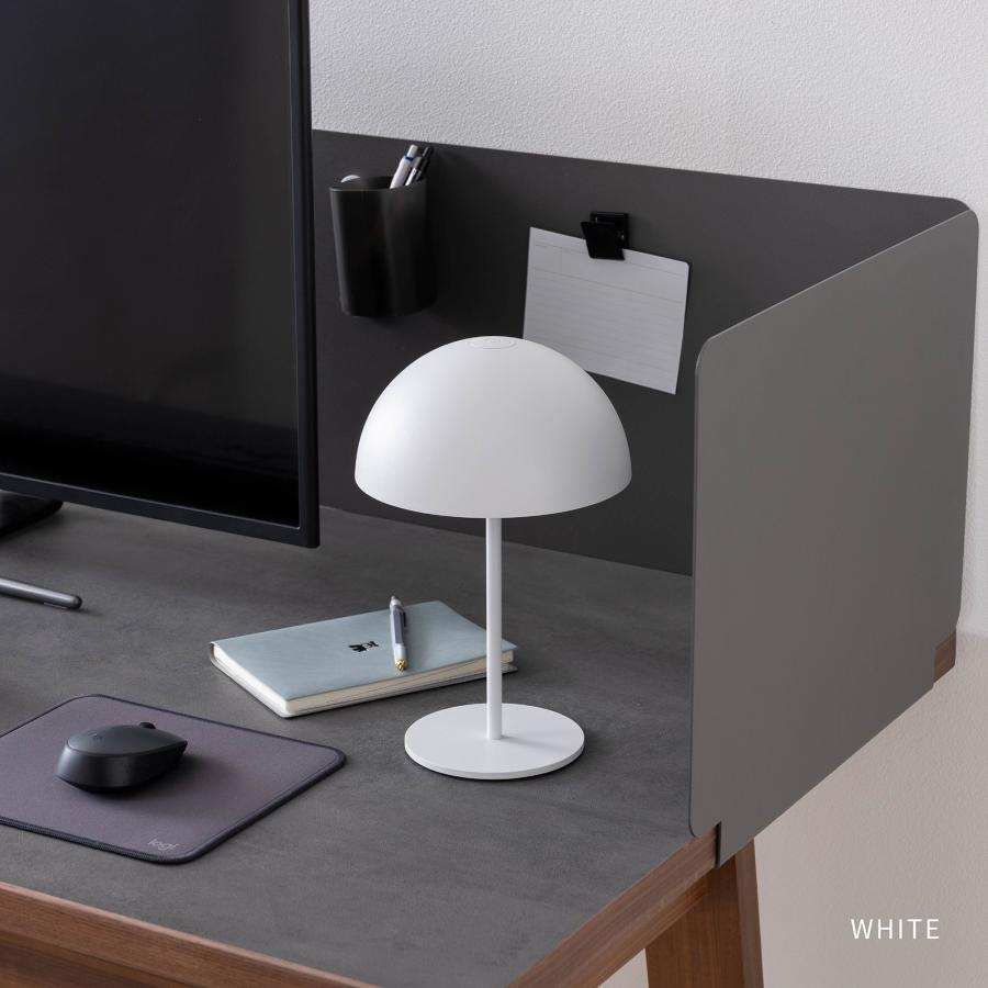 テーブルランプ コードレス 充電式 LED 無段階調光 卓上ライト 間接照明 ドーム型 おしゃれ シンプル ブラック ホワイト 丸 円形 調光 メモリー機能 | tac INTERIOR | 18
