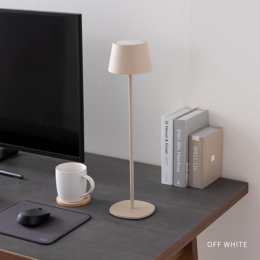 テーブルランプ コードレス 充電式 LED 無段階調光 卓上ライト 間接照明 ボトルランプ おしゃれ シンプル ブラック ホワイト 丸 円形 調光 メモリー機能 | tac INTERIOR | 18