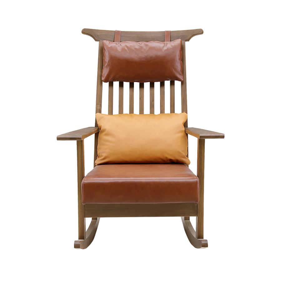 品質が完璧ロッキングチェア R-011 木製 リビングチェア 無垢材 安楽