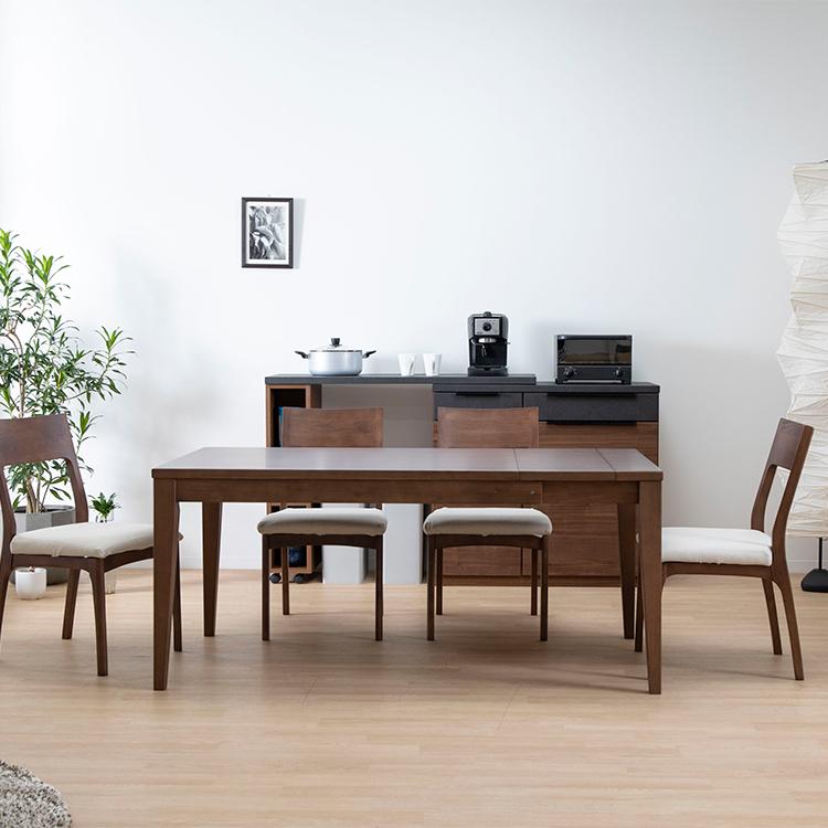 シギヤマ家具工業 伸長式 ダイニングテーブル 伸縮 4人 6人 木製 幅130