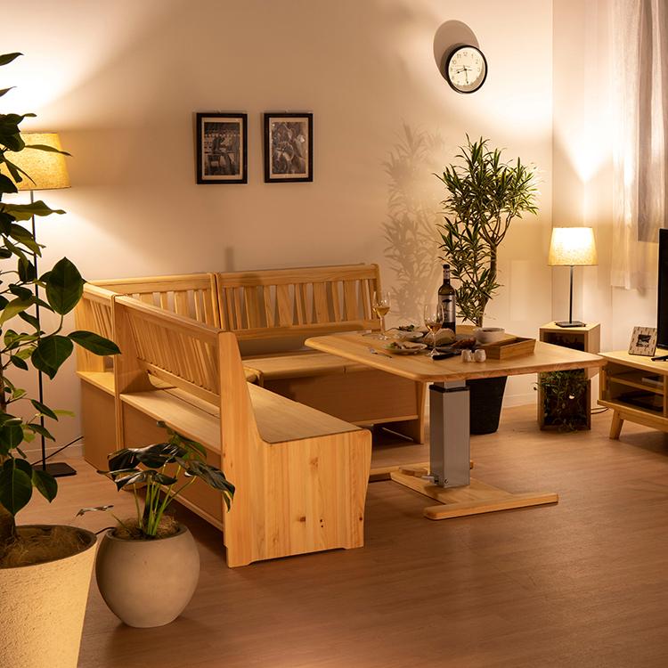 シギヤマ家具工業 ダイニングチェア 収納付き 国産 ひのき 桧 檜 北欧