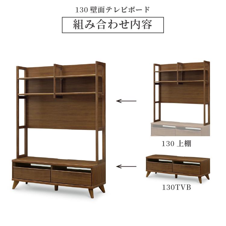 シギヤマ家具工業 テレビ台 テレビボード 幅 130 cm ローボード
