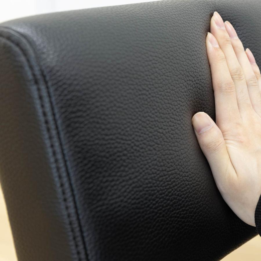 シギヤマ家具工業 ダイニングベンチ 背もたれ付き 3人 ブラック 170cm