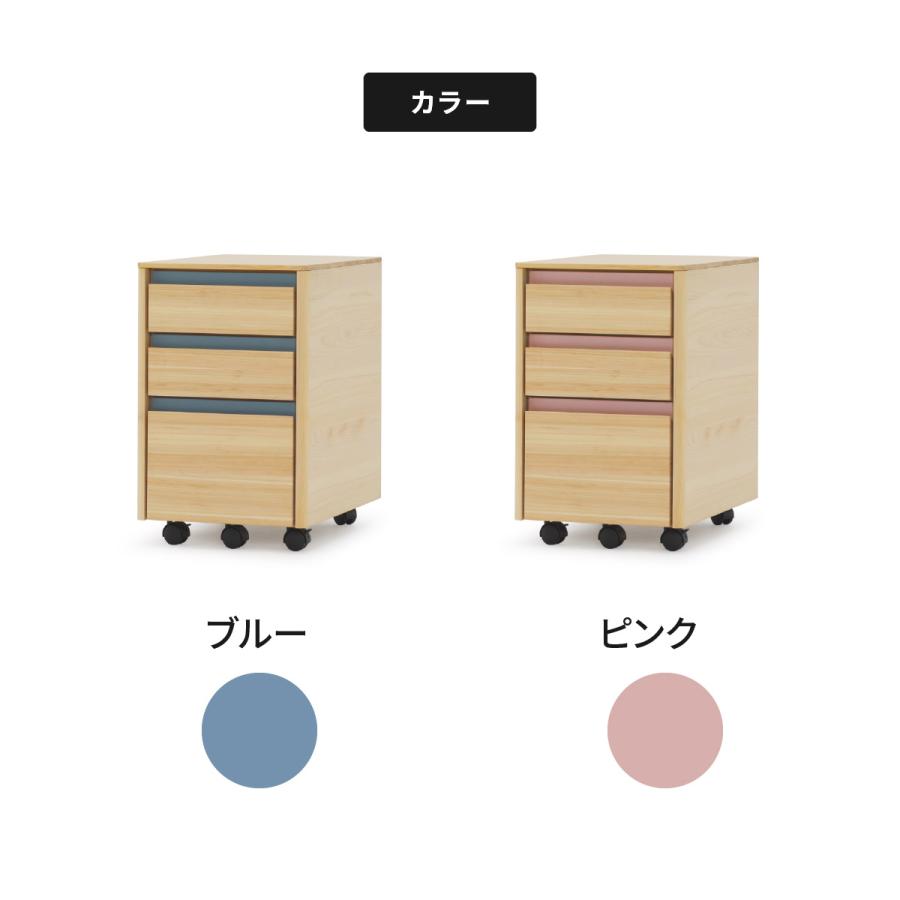 シギヤマ家具工業 ワゴン 学習机 デスクワゴン キャスター付き