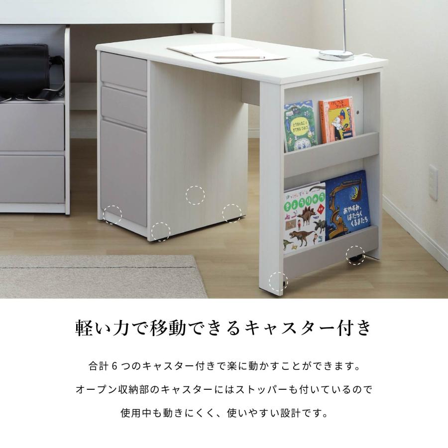 シギヤマ家具工業 学習机 幅 98 cm 子供 勉強机 キッズデスク