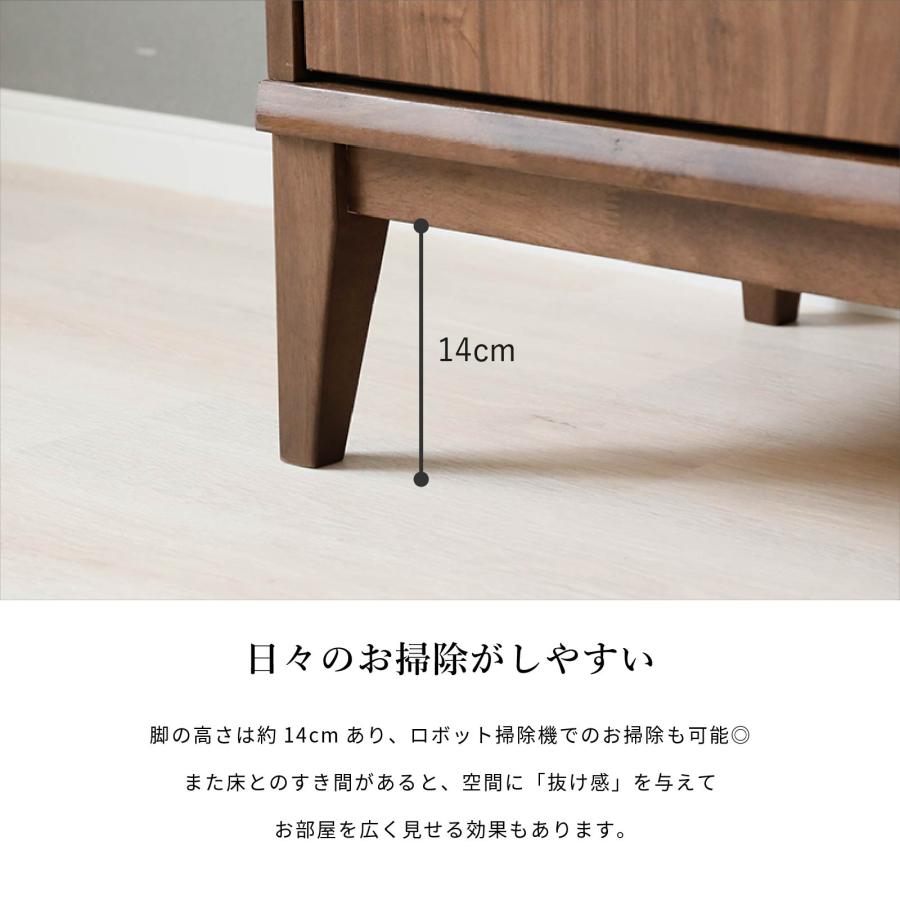 サイドボード キャビネット 幅 140 cm セラミック リビングボード リビング 収納 脚付き 収納家具 収納棚 リビング収納 140cm 幅 ブラウン_7