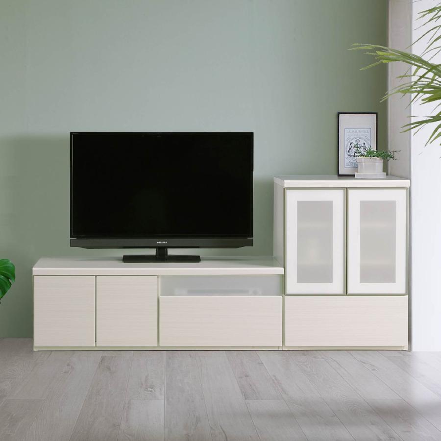 白　テレビボード テレビ台 テレビボード ホワイト 収納付き 150 TVB｜家具の通販tac