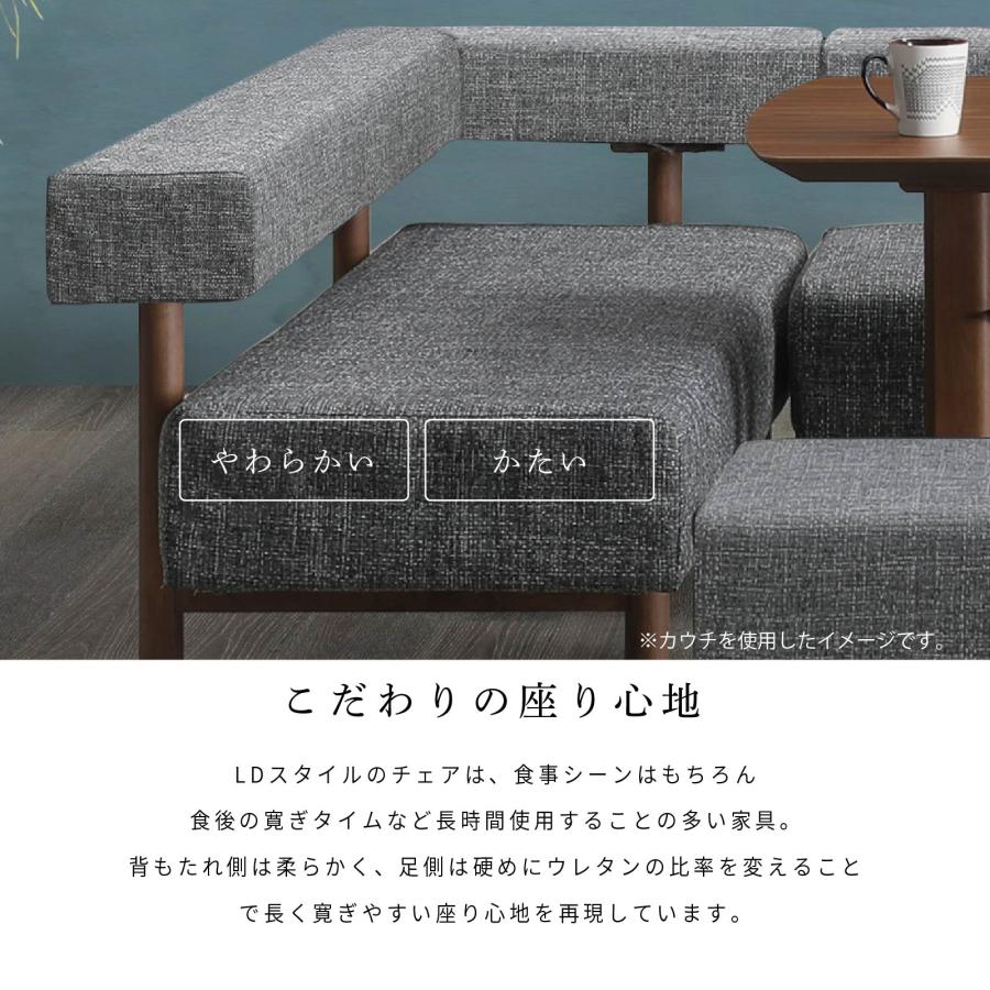 LDチェア ダイニングチェア 幅 150 cm 2人掛け 2人用 PVC 木製 モダン おしゃれ LD リビングダイニング LD チェア PVCレザー_4