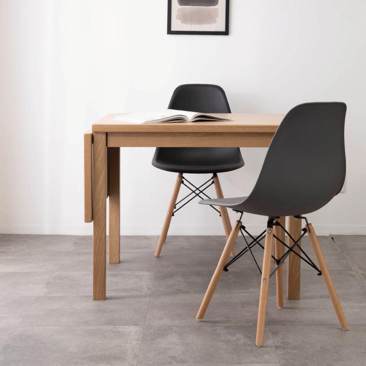 tac INTERIOR ダイニングテーブル 伸縮 2人 用 北欧 かわいい