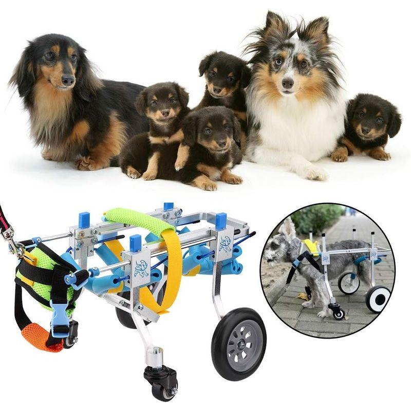 犬 車椅子 ペット車椅子 4輪 ペットウォークアシスタント リハビリ用歩行補助具 犬の歩行器 調節可能 アルミ製 耐久性 組立て簡単 組立て簡単 車椅子 ペット車椅子 4輪 ペットウォークアシスタント リハビリ用歩行補助具 犬の歩行器 調節可能 アルミ製 耐久性