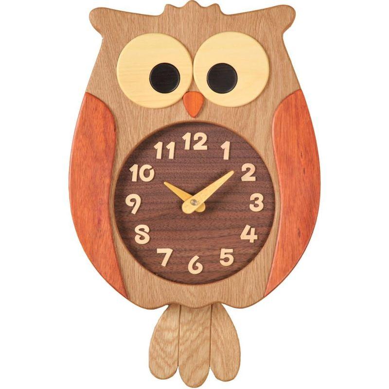 旭川家具 工房ペッカー ふくろう時計 F60 工房ペッカー ふくろう時計 F60