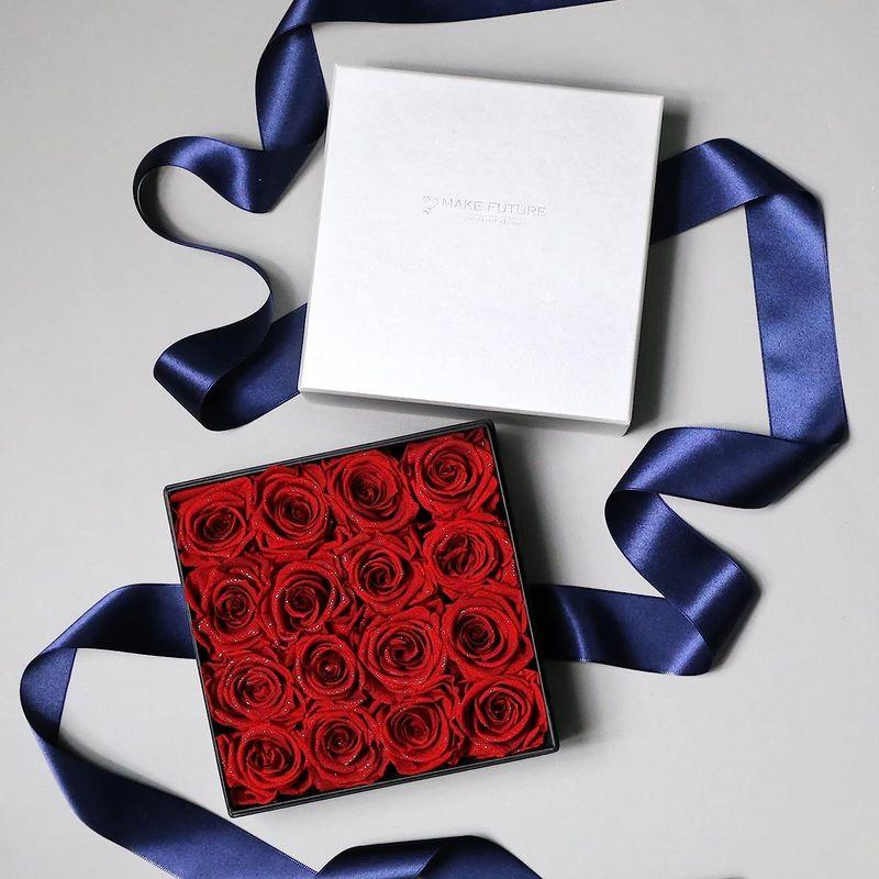 Makefuture Diamond Rose BOX プリザーブドフラワー ダイヤモンド ローズ フラワーボックス 薔薇 バラの宝石箱 Rose BOX Diamond プリザーブドフラワー ダイヤモンド ローズ フラワーボックス 薔薇 バラの宝石箱 サイズ cm 約15 ×