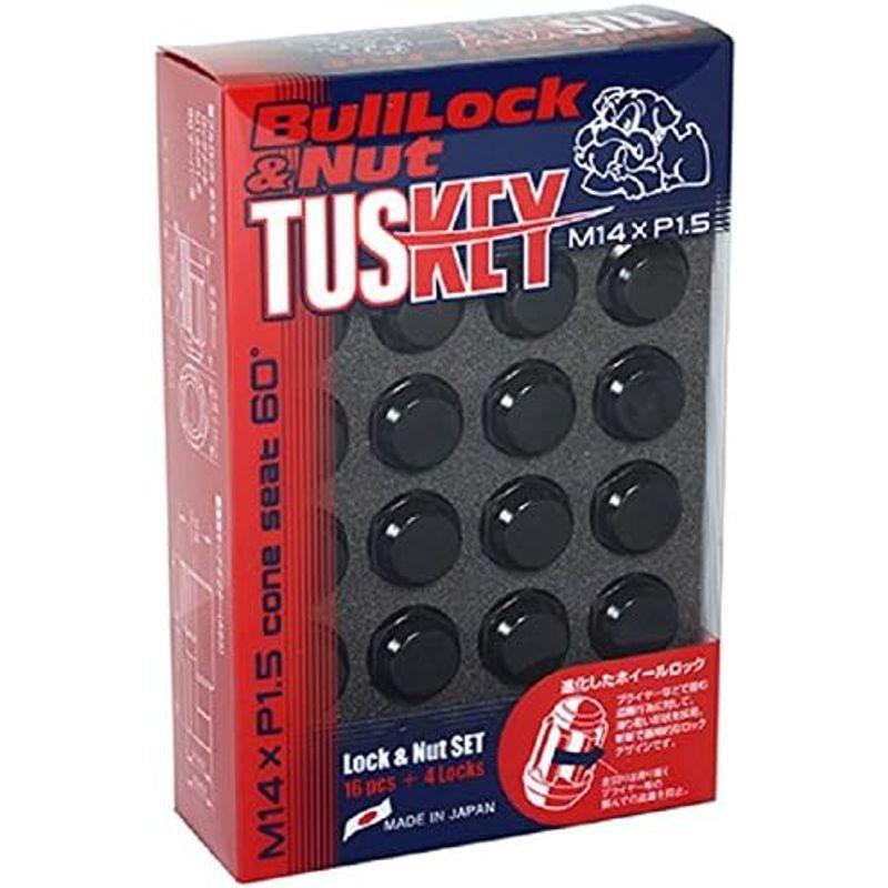 協栄産業　BullLock　TUSKEY　ブラック　20P　M14XP1.5　Lock　Nut　SET　T0600B