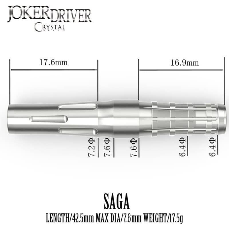 ほぼ未使用 ダーツバレル JOKER DRIVER ジョーカードライバークリスタル サーガ (CRYSTAL SAGA Tungsten95%) | ダ 【SK5545342639】(20114円)