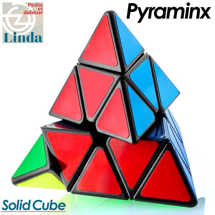 Kancharo 奇芝 キューブ キーホルダー 立体パズル 三角形 ピラミッド