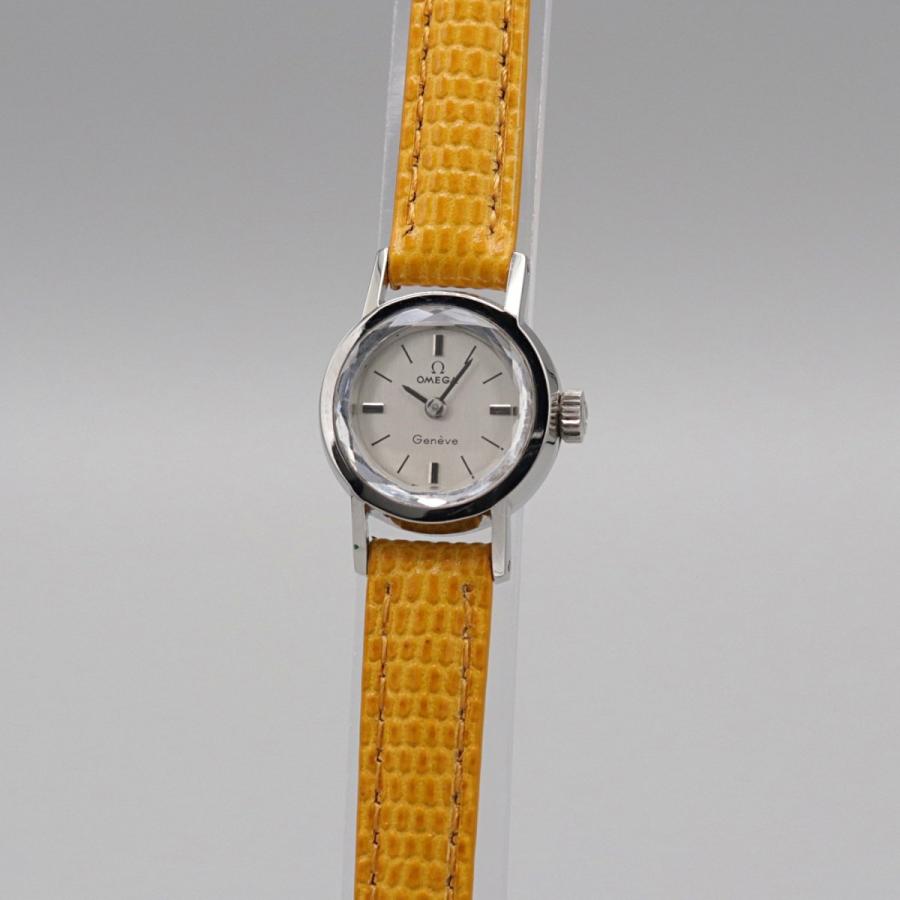 Oh済 1970年 オメガ ジュネーブ Cal485 アンティーク カットガラス 手巻き レディース腕時計 アンティーク腕時計 ヴィンテージ 立花時計店 Cal485