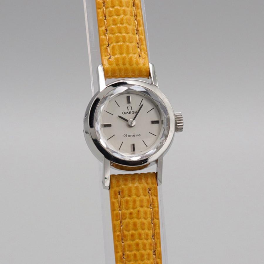 Oh済 1970年 オメガ ジュネーブ Cal485 アンティーク カットガラス 手巻き レディース腕時計 アンティーク腕時計 ヴィンテージ 立花時計店 Cal485