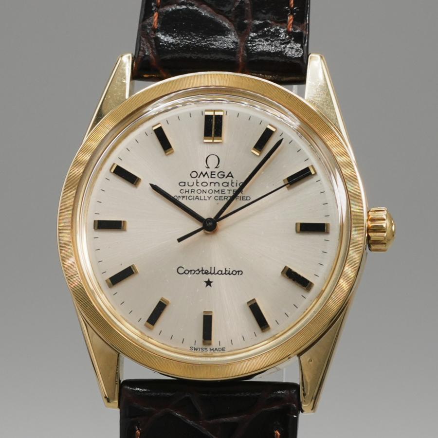 OH済】K18金無垢 1966年 オメガ コンステレーション クロノメーター  