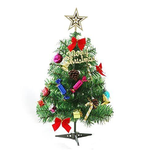 クリスマス ツリー 卓上 50cm Ledイルミネーション オーナメント 点セット 大幅にプライスダウン おしゃれ クリスマス飾り 飾り Myuse 簡単な組立 ミニツリー