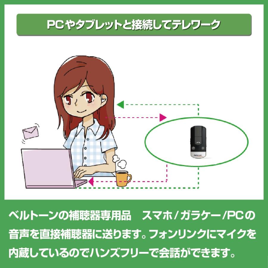 日本 ベルトーン フォンリンク Bluetooth機器と補聴器を接続 マイクを内蔵 テレワークに Beltone ご自身で設定 うちで過ごそう Wantannas Go Id