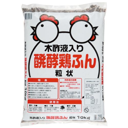 刀川平和農園 木酢液入り醗酵鶏糞 約10kg : ガーデニング園芸と土 刀