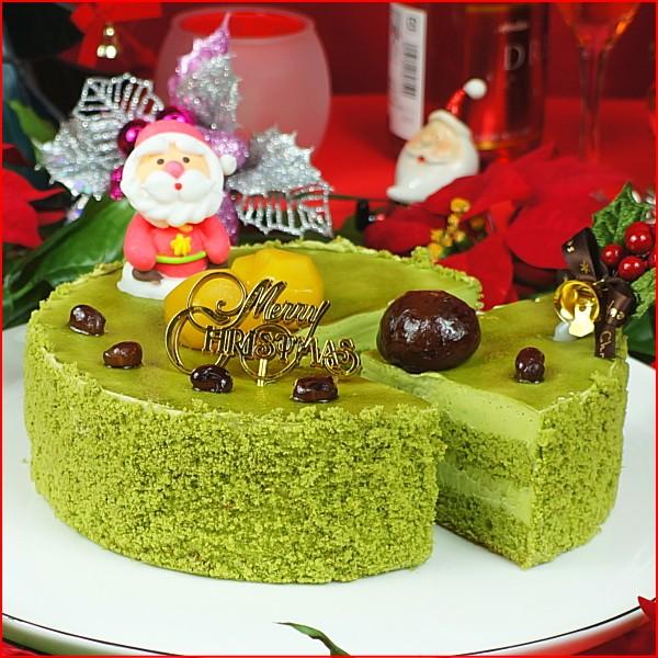 クリスマスケーキ 2026 予約 プレゼント ギフト スイーツ お菓子 送料無料 抹茶クリスマスケーキ 5号 早割 早期割引 | たちかわ | 02