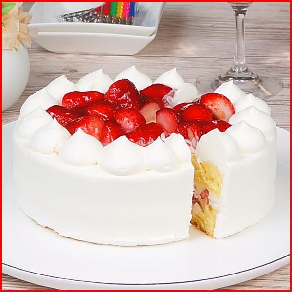 バレンタイン プレゼント ギフト お菓子 誕生日ケーキ バースデーケーキ 子供 人気 送料無料 いちご生デコレーションケーキ 5号 | たちかわ | 02