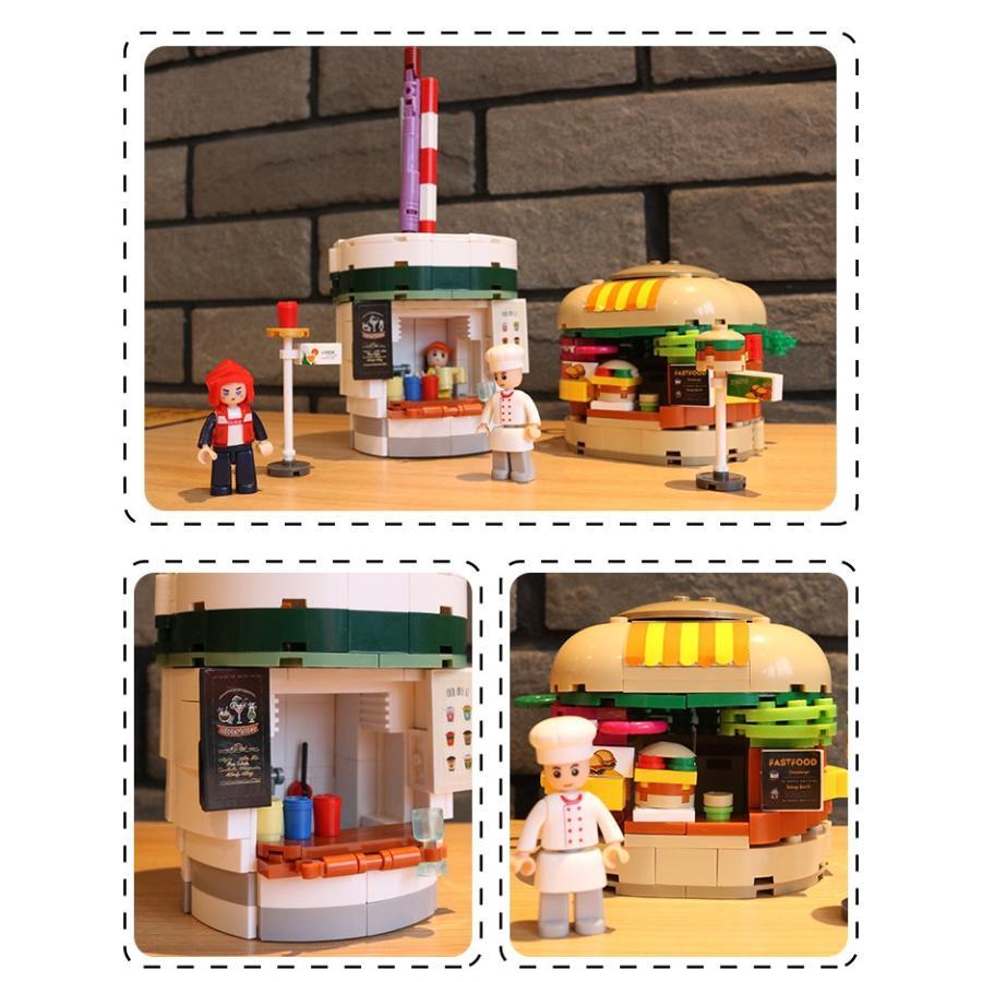 ブロック互換 レゴ 互換品 レゴハンバーガー 飲食店 Aセット クリスマス プレゼント｜tachikishop｜02