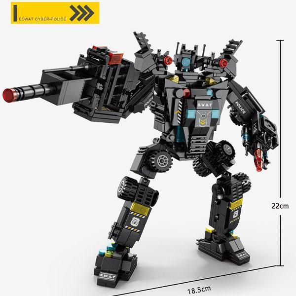 あす楽 レゴ互換ブロック ロボコップ 装甲車 戦闘機 LEGO互換品 SWAT 51種類変形可 ミニフィグ スワットチーム 知育玩具 ブロック 誕生日プレゼント 入園ギフト｜tachikishop｜16