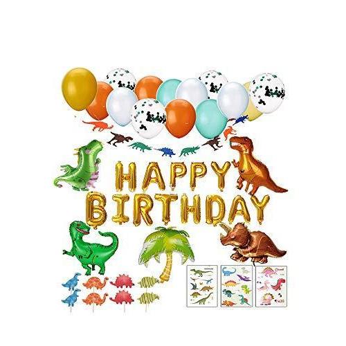 誕生日 風船 飾り付け バースデー バルーン セット 男の子 恐竜 森happy Birthday ペーパーファン 飾 最新最全の