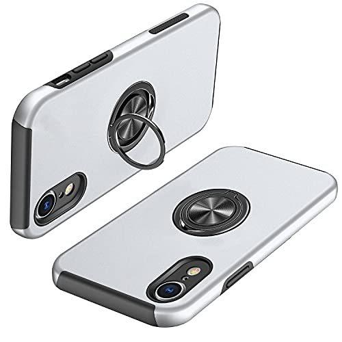 825円 94％以上節約 825円 楽天カード分割 iPhone XR ケース リング付き PC TPU 耐衝撃 一体型 携帯カバー アイフォン 指紋防止 360°回転 スタンド機能 車載ホルダー対応 人気