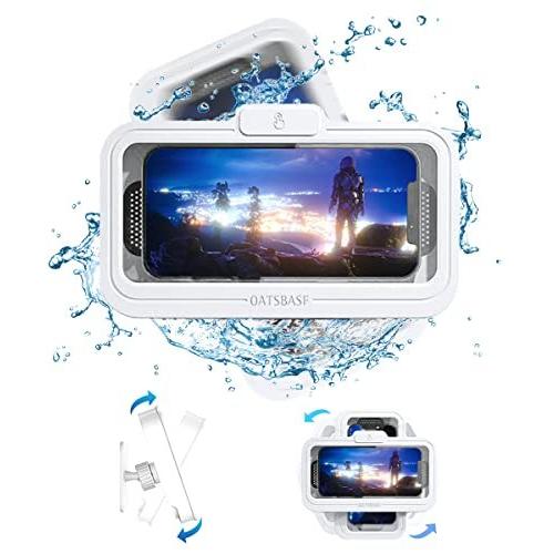 スマホ スタンド 防水ケース お風呂 スマホスタンドケース 壁掛けスマホスタンド マフォスタンドケース 防水ケース シャワー電話ホルダー ホワイト 最適な価格