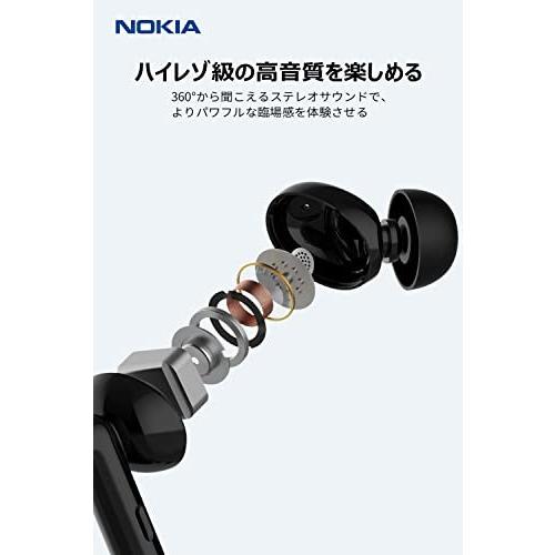 ノキア(Nokia) 【ワイヤレスイヤホン Bluetooth 5.2】完全ワイヤレス 