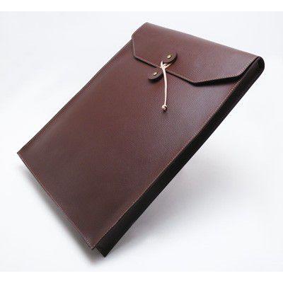 A4 書類ケース 持ち運び 封筒 レザーケース 革 ビジネスバック