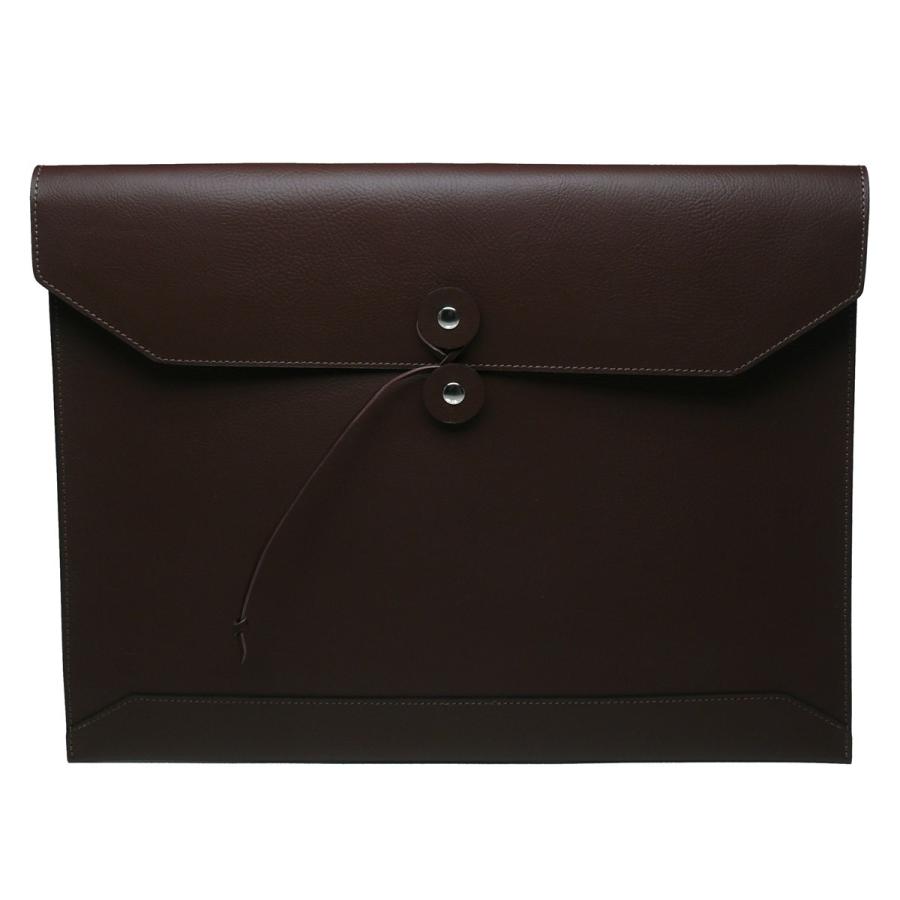 日本製 本革 A4サイズ 封筒型 書類ケース スリムタイプ 革 レザー