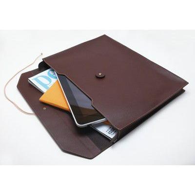 A4 書類入れ 封筒型 レザーケース 本革 ビジネスバック ダークブラウン