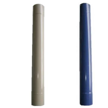ホーロー煙突 直筒 φ121mm×910mm (青 or ベージュ 色選択) : ザ