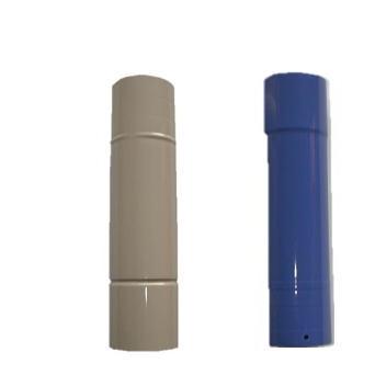 ホーロー煙突 半直筒 φ106mm×455mm 半筒 (青orベージュ 色選択) : ザ