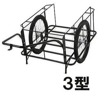 スチール製 リヤカー 3型 エアータイヤ 全長 W1140×D2200mm×H730mm