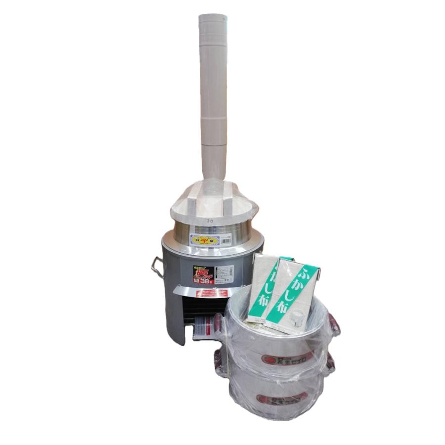 釜戸、羽釜、コンロ、煙突セット