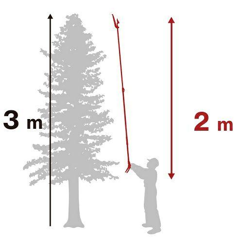 ARS アルス 伸縮式高枝鋏 ズームチョキチルトR 剪定タイプ ショート2.0 鋸付き 180ZTR-2.0-3D 1.3〜2ｍ 果樹 庭木　haya｜tackey｜03