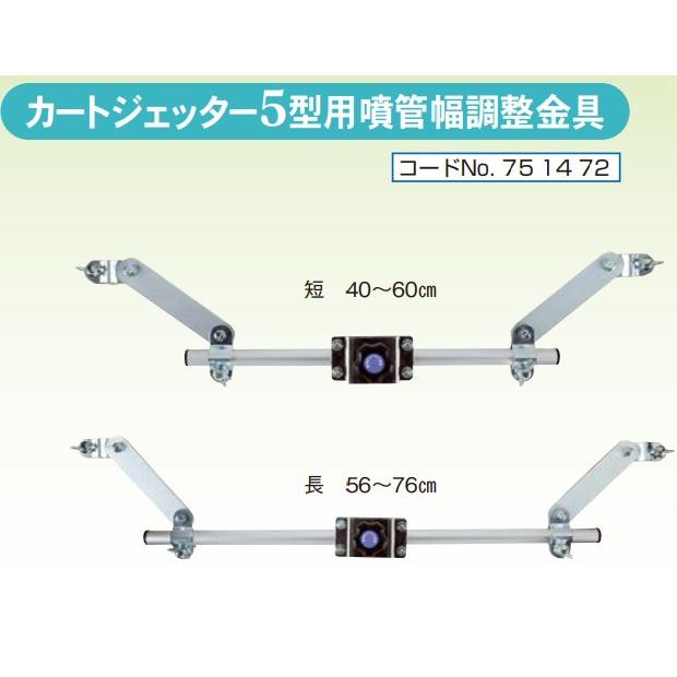 オプション部品) カートジェッター5型用 噴管幅調整金具 751472 (V-5型