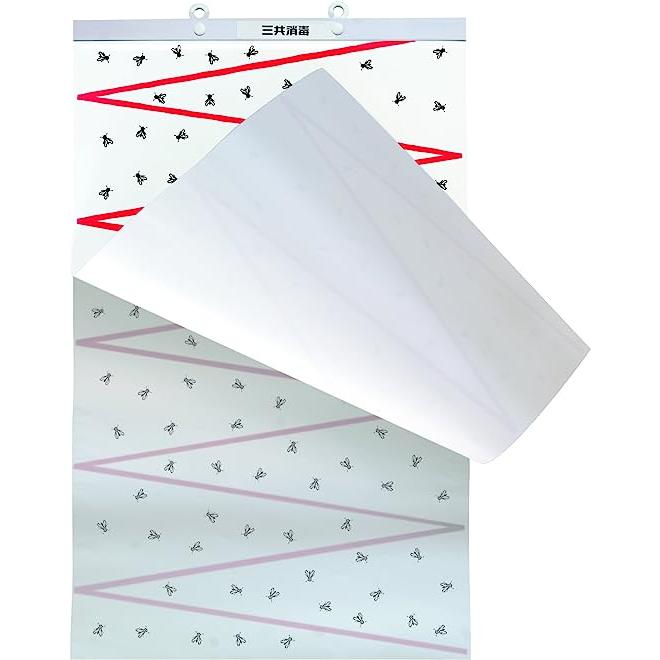 10枚綴り×10冊) 虫とりカレンダーシート 捕虫紙 捕虫シート 虫