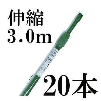 菜園シリーズ (20本セット) 菜園伸縮パイプ イボ付 3.0タイプ イボ竹