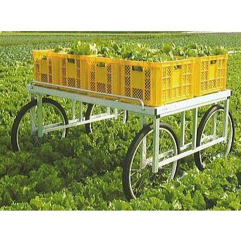 ハラックス 太郎 RA-500N (ノーパンクタイヤ TR-26×1.75N装備) アルミ製 伸縮式サイドガード付収穫台車 (強力型) (法人/個人 選択)
