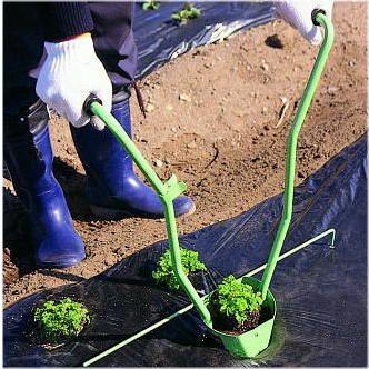 ハラックス ウエラック UR-90 万能移植器 マルチ穴あけ植付け器 (本体