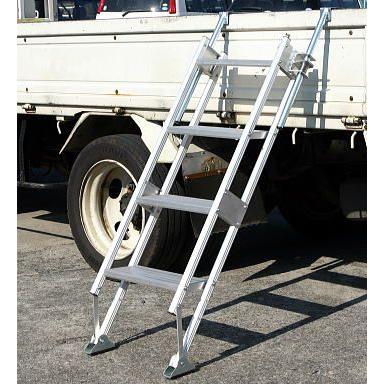 ハラックス ① マルチステッパ MTS-4-1500S ジャンク品 多目的階段 4段 ステップ HARAX アルミ 脚立 使用時 高さ 約1500mm はしご 梯子 ステップ台 窓ふき 工事 工具 道具 中古品 ハラックス HARAX <4台set品>マルチステッパ 多目的階段・ステップ幅広